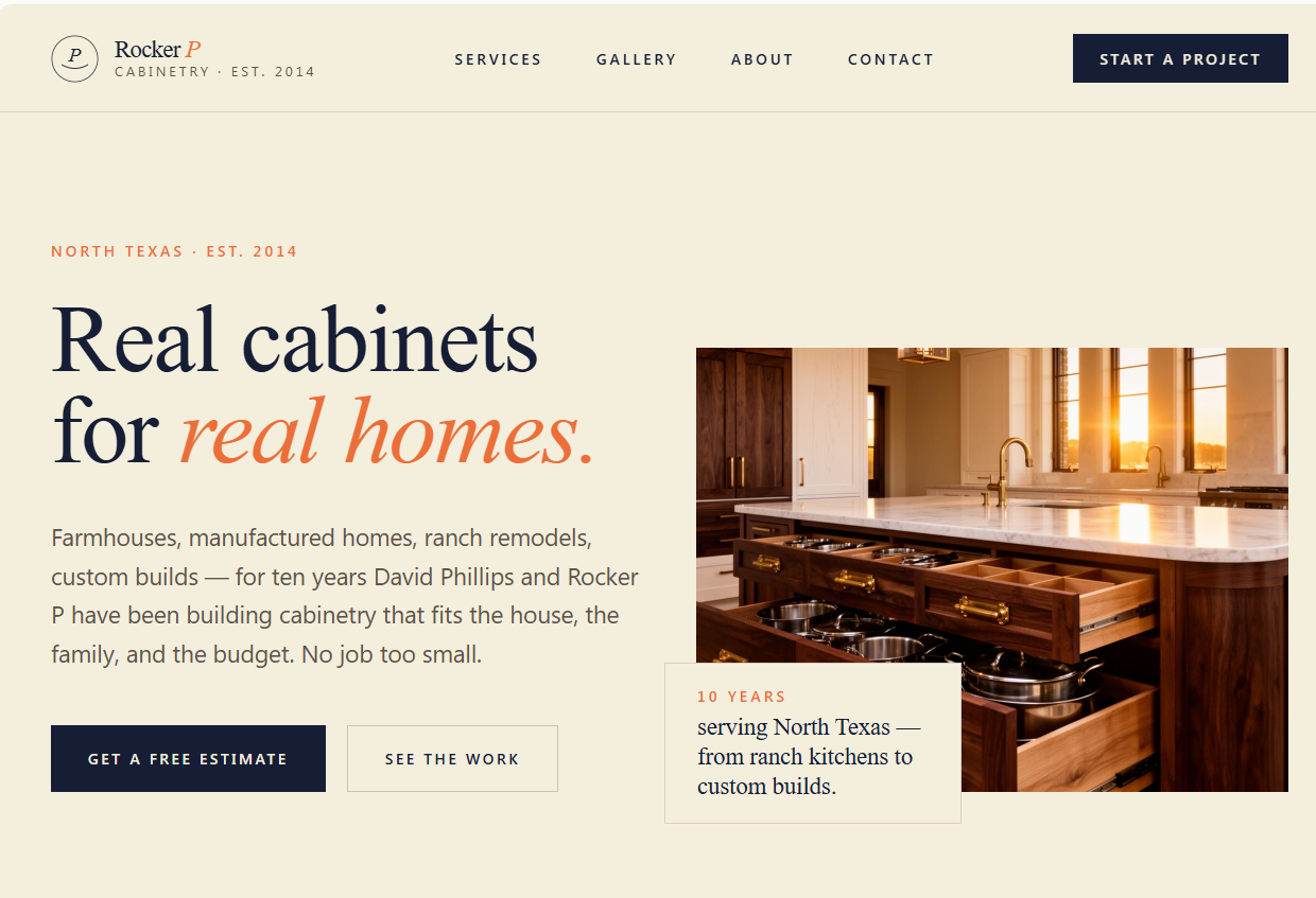 Rocker P Cabinetry preview